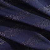 Navy Horizontal-Stripe Chunky Knit, Viscose-Poly — photo 3