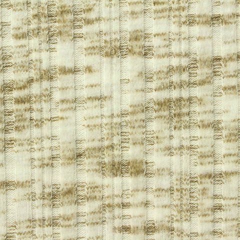 Brown Bands Rib Knit, Poly-Viscose