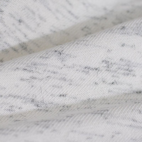 Light Grey Heathered-Marl French Terry, Cotton-Poly, 280 gsm