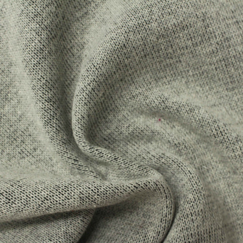 Polyester Cotton Chunky Knit Fabric, 360 gsm, 158 cm — Black