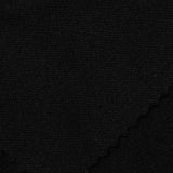 Jacquard 100% Polyester Linen-Look Fabric, 300 gsm, 155 cm — Black — photo 3