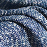Blue Marl French Terry, Poly-Cotton — photo 3