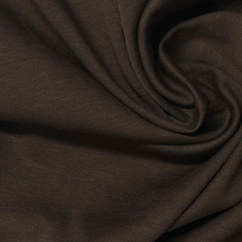 100% Cotton Jersey Knit Fabric, 150 gsm, 148 cm — Brown