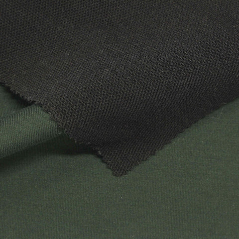 Polyester Viscose Stretch Knit Fabric, 450 gsm — Green