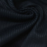 Polyester Stretch Rib Knit Fabric, 236 gsm, 165 cm — Navy — photo 3