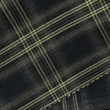 Dark Blue Plaid Woven, Poly-Viscose — photo 3
