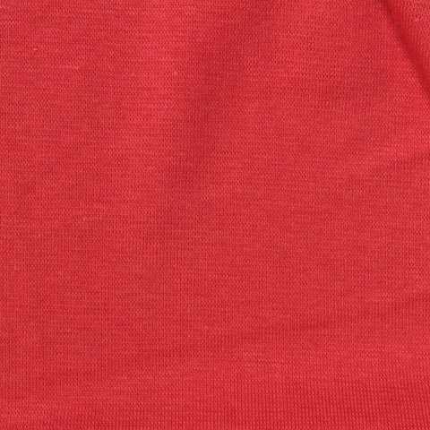 Cotton Modal Stretch Rib Knit Fabric, 215 gsm, 175 cm — Red