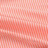 Peach Horizontal-Stripe Knit, Cotton-Viscose — photo 3
