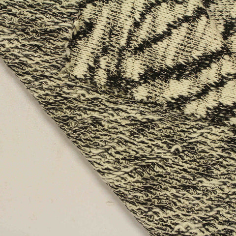 Jacquard Cotton Polyester Metallic Knit Fabric, 250 gsm, 150 cm — Beige