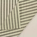 Striped 100% Cotton Poplin Fabric, 105 gsm, 145 cm — Beige — photo 3