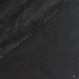 Polyester Cotton Stretch Velvet Fabric, 320 gsm, 180 cm — Black — photo 3