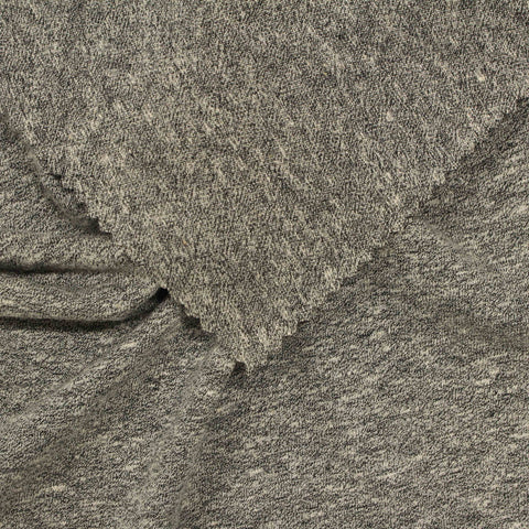 Grey Marl Jersey Knit, Poly-Cotton, 160 gsm, 165 cm, ref EF-212987