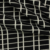 White Grid Interlock Knit, Nylon — photo 3