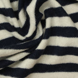Navy Horizontal-Stripe Chunky Knit, Viscose-Poly — photo 3