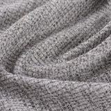 Dark Grey Marl Waffle Knit, Viscose-Poly — photo 3