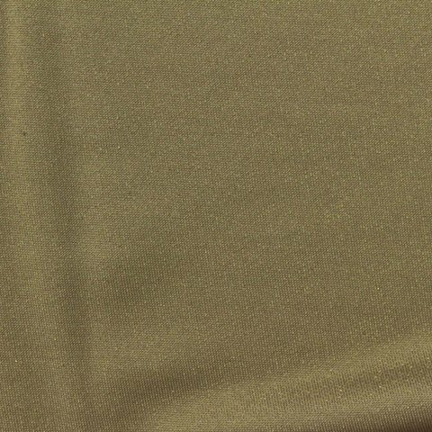 Polyester Metallic Stretch French Terry Fabric, 155 gsm — Khaki