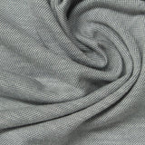 Dark Grey Heathered-Marl Piqué Knit, Cotton-Poly — photo 3