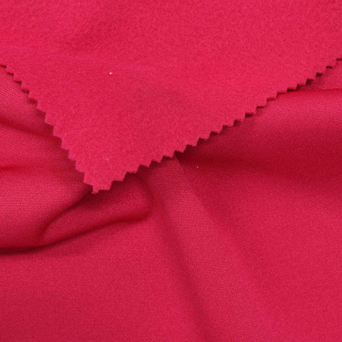 Polyester Stretch Jersey Knit Fabric, 228 gsm, 140 cm — Red