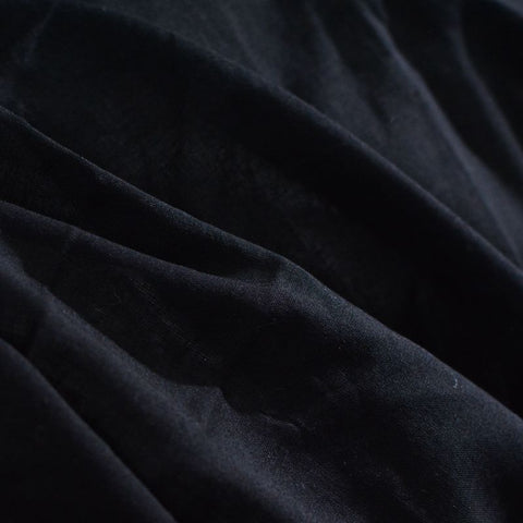 100% Cotton Poplin Fabric, 75 gsm, 150 cm — Black
