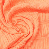 Nylon Stretch Crepe Fabric, 245 gsm, 96 cm — Orange — photo 3