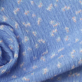 Printed Polyester Stretch Crepe Fabric, 185 gsm, 137 cm — Blue — photo 3
