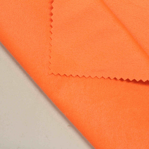 Polyester Stretch Faux Suede Fabric, 320 gsm, 152 cm — Red