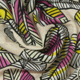 Black Leaves Woven, Poly-Viscose — photo 3