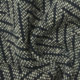 Navy Zigzag Chunky Knit, Cotton-Poly — photo 3