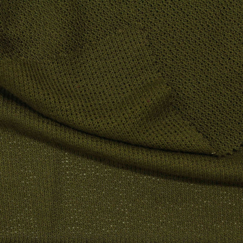 Olive Marl Chunky Knit, Poly-Viscose