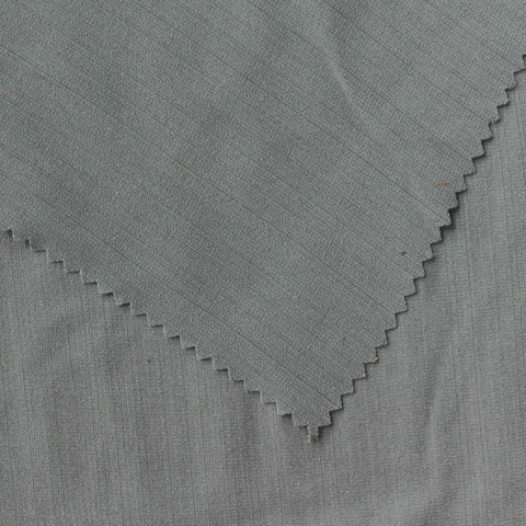 Grey Textured-Stripe Crepe, Polyester
