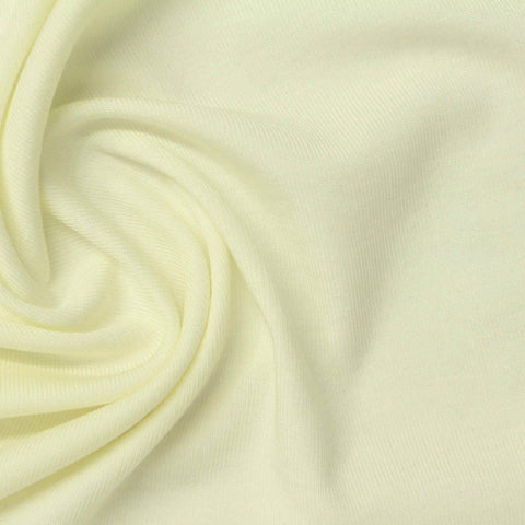 Tencel Lyocell Acrylic Stretch Rib Knit Fabric, 180 gsm, 160 cm — Beige