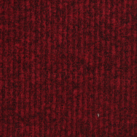 Red Marl Rib Knit, Viscose-Poly, 240 gsm