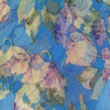 Purple Flowers Chiffon, Polyester — photo 3