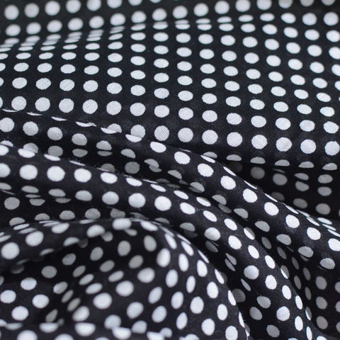 White Dots Poplin, Cotton, 74 gsm