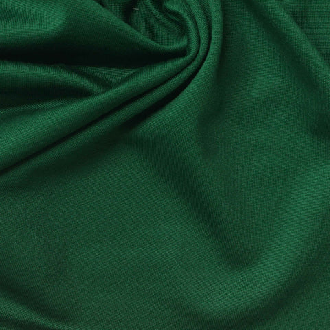 Brushed Polyester Stretch Milk Silk Knit Fabric, 180 gsm, 170 cm — Green