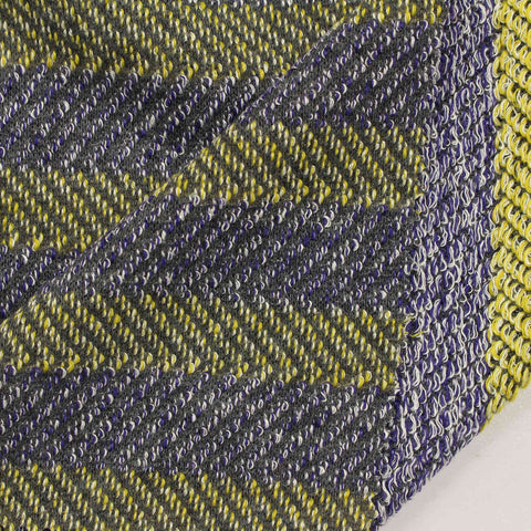 Yellow Zigzag French Terry, Poly-Viscose