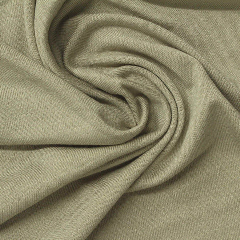 Light Olive Marl Jersey Knit, Viscose