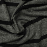 Black Horizontal-Stripe Knit, Viscose — photo 3