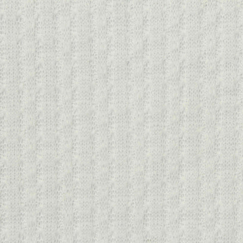 Polyester Stretch Waffle Knit Fabric, 190 gsm, 164 cm — White