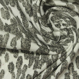 Grey Animal Print Jersey Knit, Viscose — photo 3