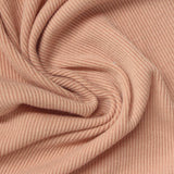 Polyester Stretch Rib Knit Fabric, 290 gsm, 140 cm — Orange — photo 3