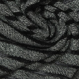 Dark Grey Heather Chunky Knit, Poly-Viscose — photo 3