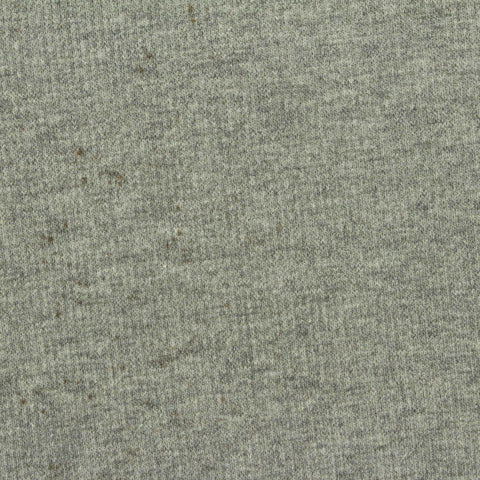 Grey Heathered-Marl Rib Knit, Poly-Cotton, 400 gsm
