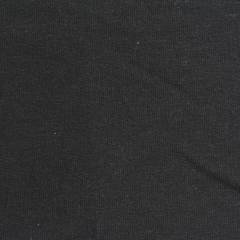 Cotton Stretch French Terry Fabric, 245 gsm, 180 cm — Black