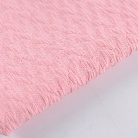 Pink Textured Jacquard, Poly-Cotton