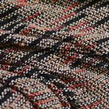 Black Horizontal-Stripe Chunky Knit, Polyester — photo 3