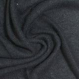 Viscose Polyester Stretch Chunky Knit Fabric, 220 gsm, 150 cm — Black — photo 3