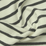 Dark Grey Horizontal-Stripe Knit, Cotton-Poly — photo 3