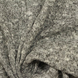 Grey Heathered-Marl Rib Knit, Viscose-Poly — photo 3