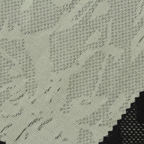 Black Textured Interlock Knit, Polyester, 260 gsm